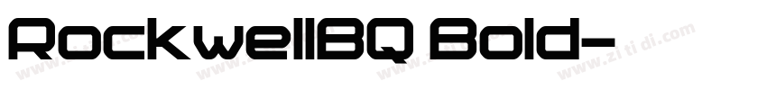 RockwellBQ Bold字体转换